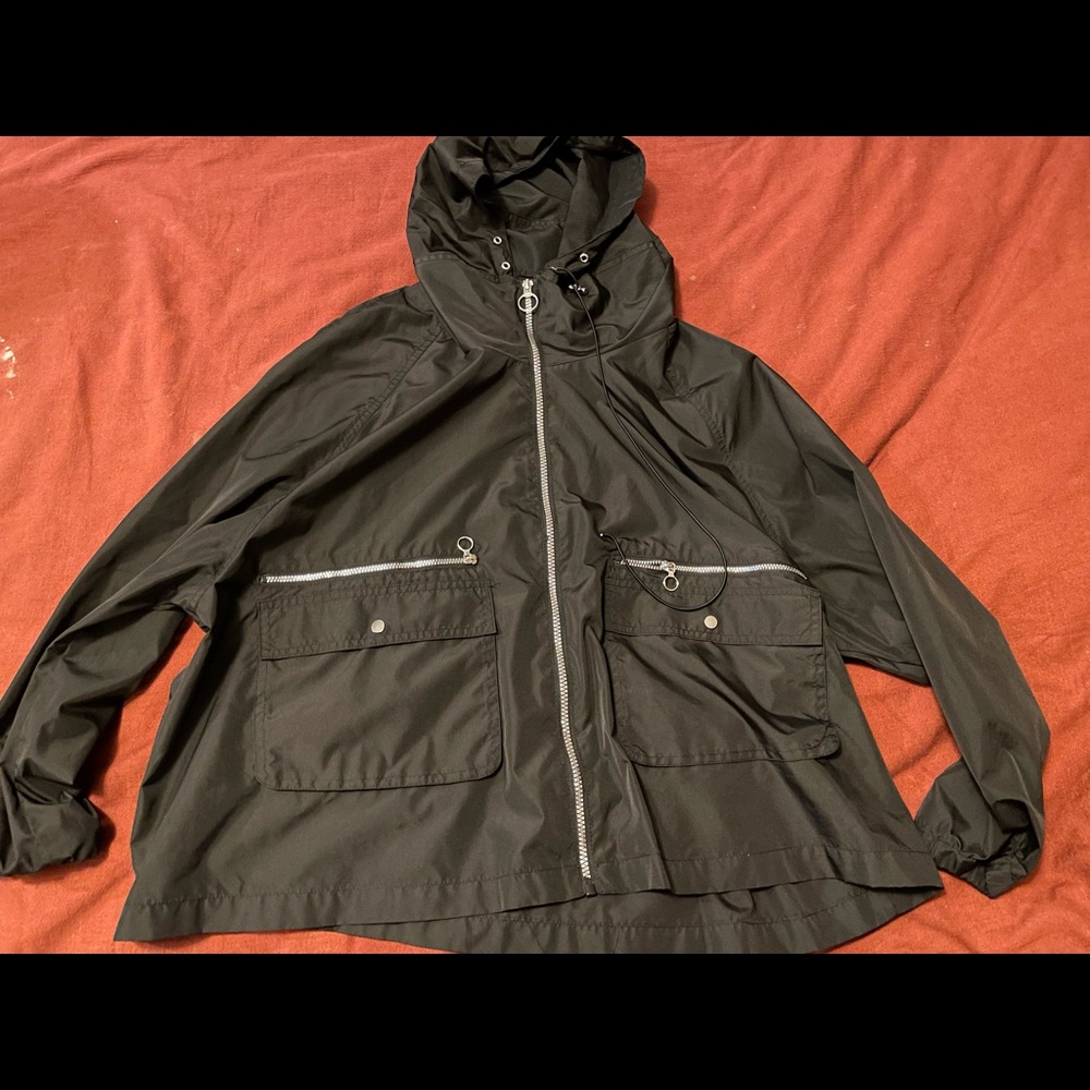 Black Athletic Jacket Zara